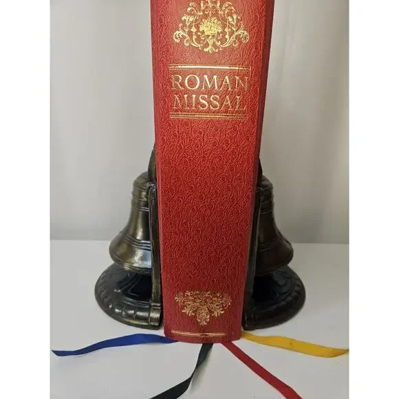 Vintage SCC 1974 Liberty Bell Bookends Brass 6 Tall Marked USA